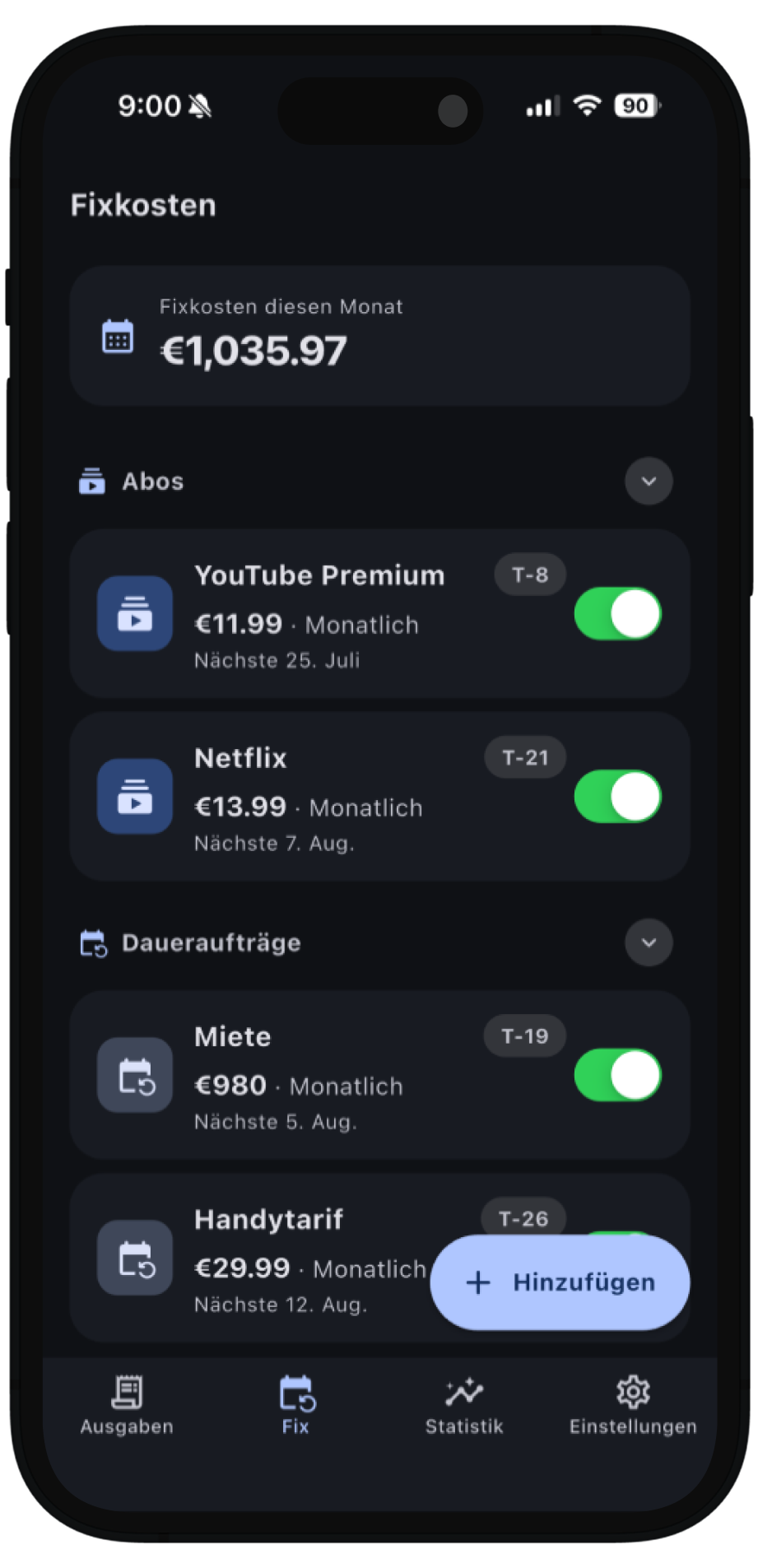 JangoLog — Einblicke in die App 2