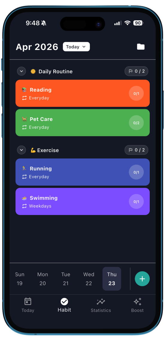 Risby — Screens from the app
