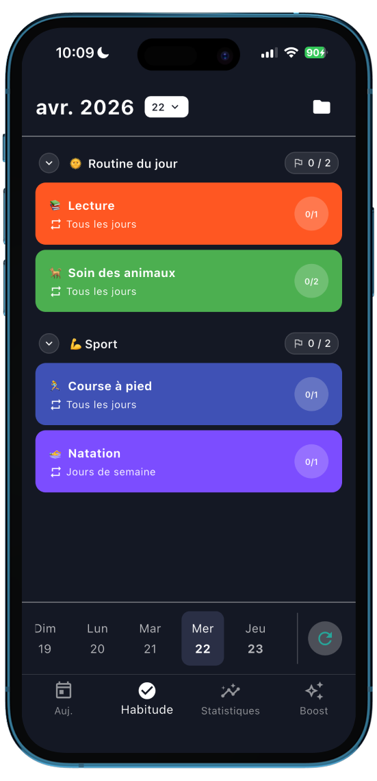 Risby — Aperçu de l’app