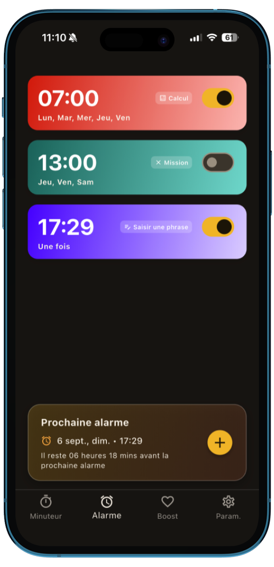 Waky Alarm — Aperçu de l’app 2